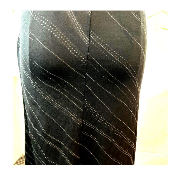 Black w/ Sparkly Striped Design VTG CLUB NEO USA Dress Size Sm Bodycon Y2K - Picture 6 of 10